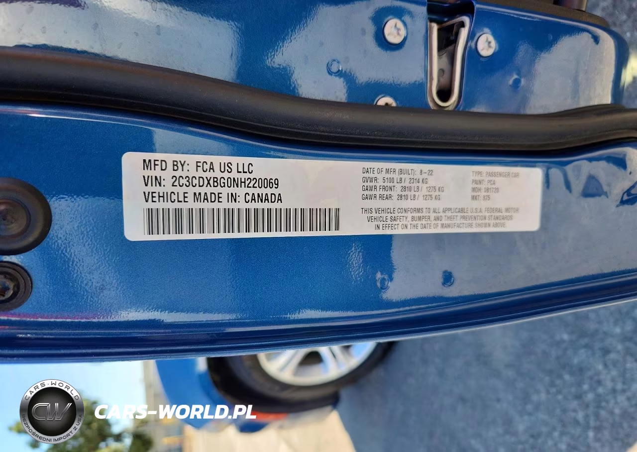 2022 Dodge Charger Sxt VIN:2C3CDXBG0NH220069 - 12