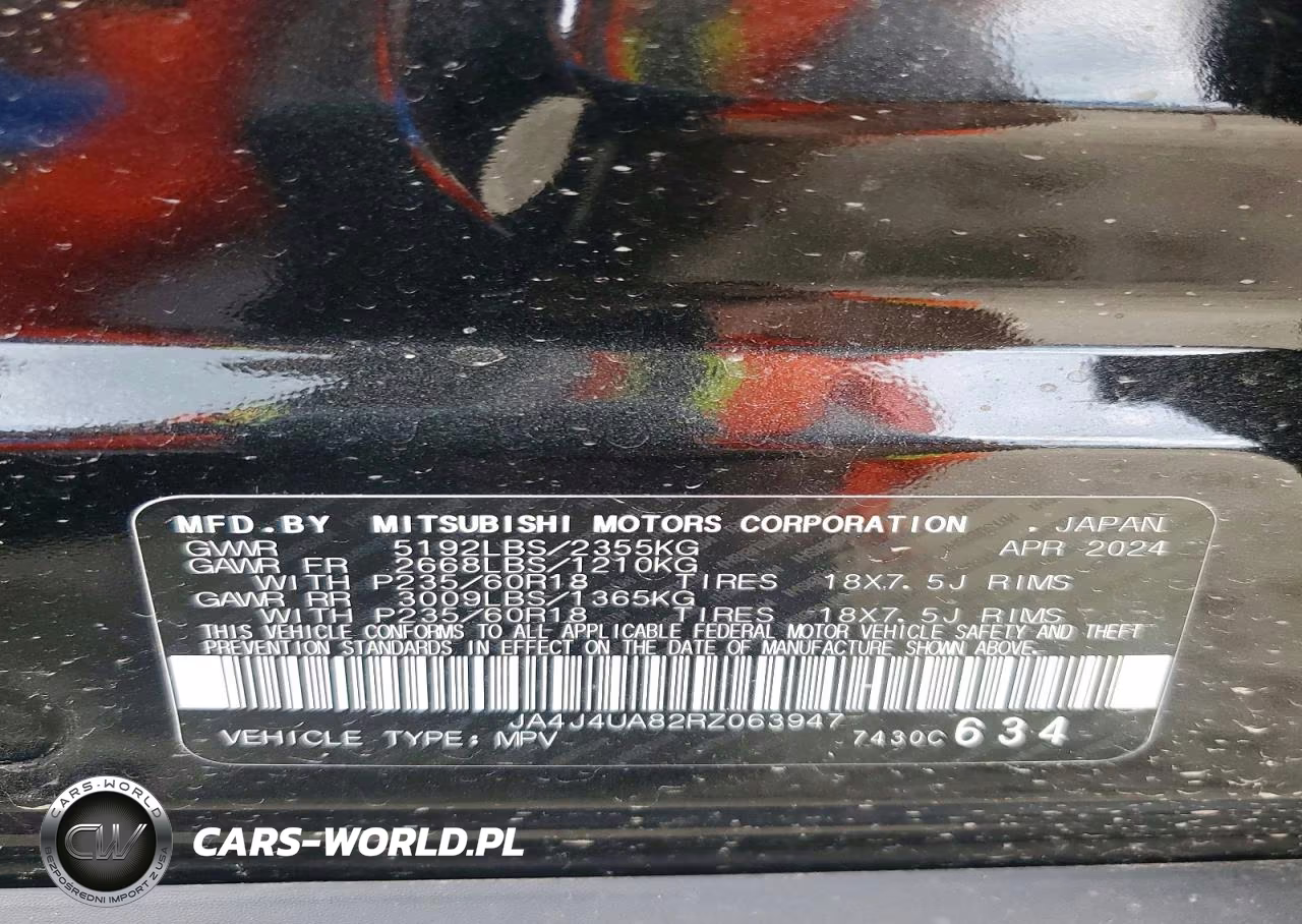 2024 Mitsubishi Outlander Es VIN:JA4J4UA82RZ063947 - 13