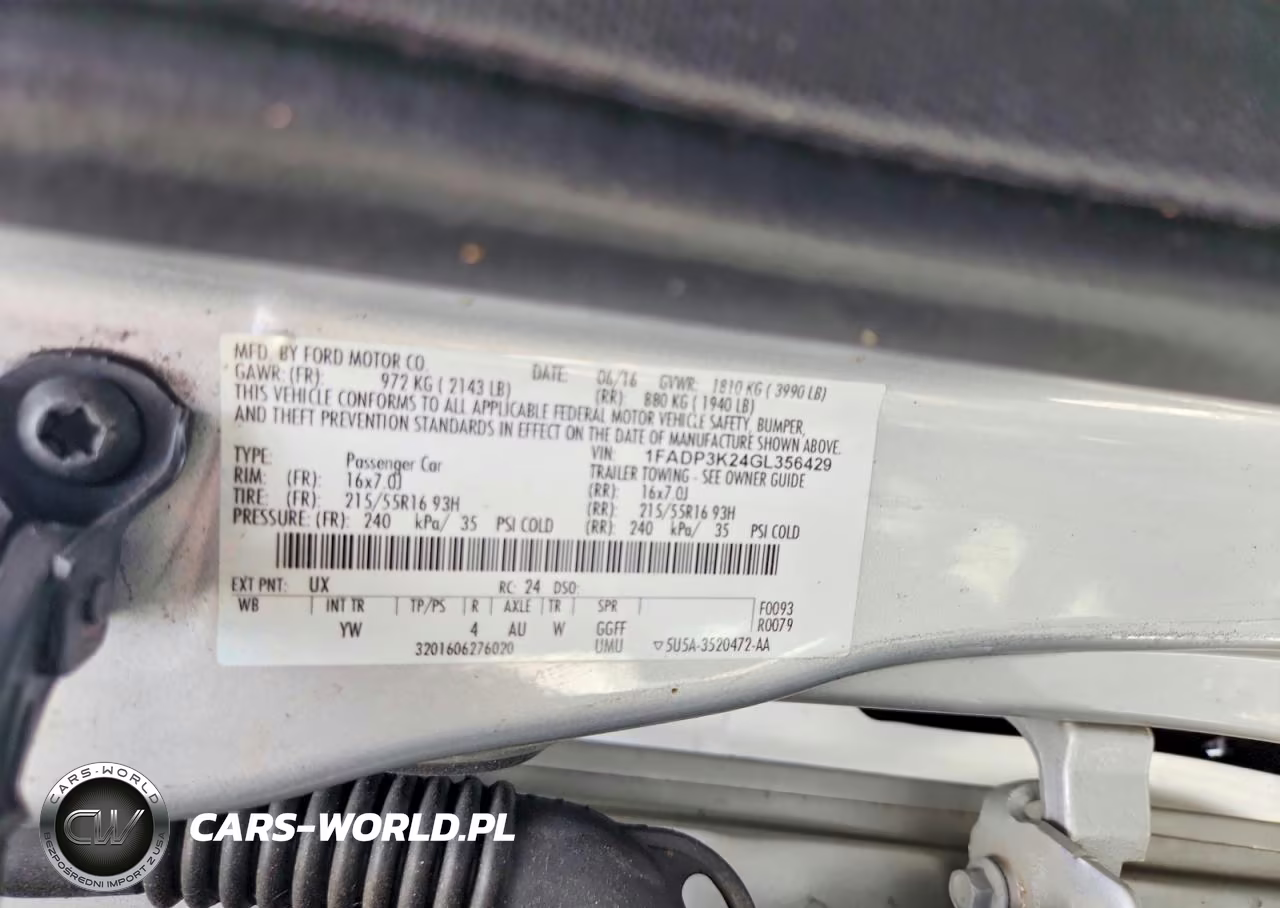 2016 Ford Focus Se VIN:1FADP3K24GL356429 - 12