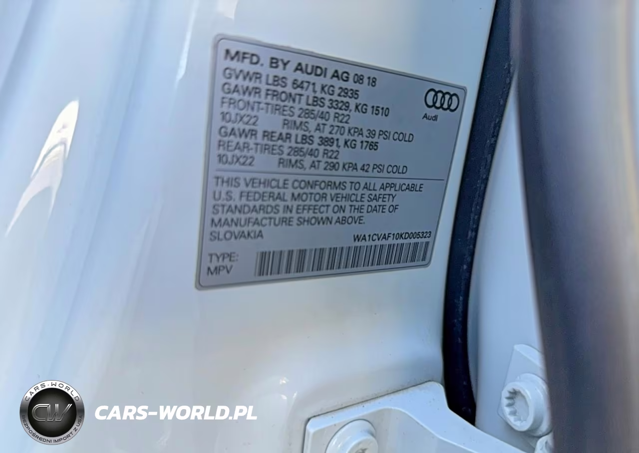 2019 Audi Q8 Prestige VIN:WA1CVAF10KD005323 - 10