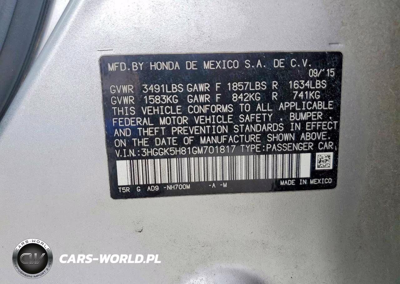 2016 Honda Fit Ex VIN:3HGGK5H81GM701817 - 13