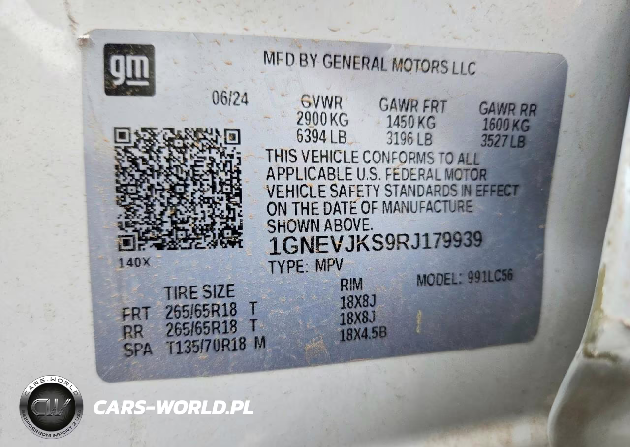 2024 Chevrolet Traverse Lt Z71 VIN:1GNEVJKS9RJ179939 - 13