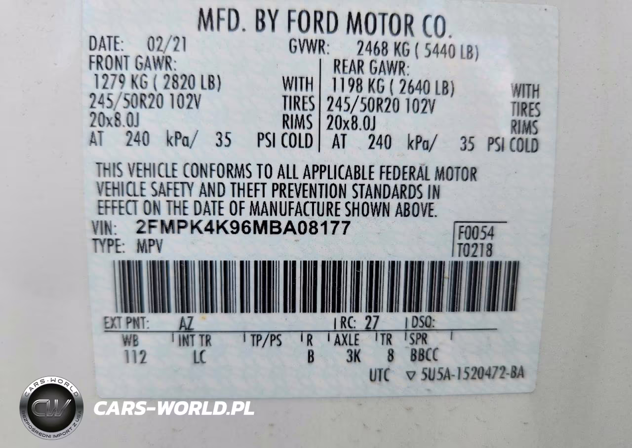 2021 Ford Edge Titanium VIN:2FMPK4K96MBA08177 - 13
