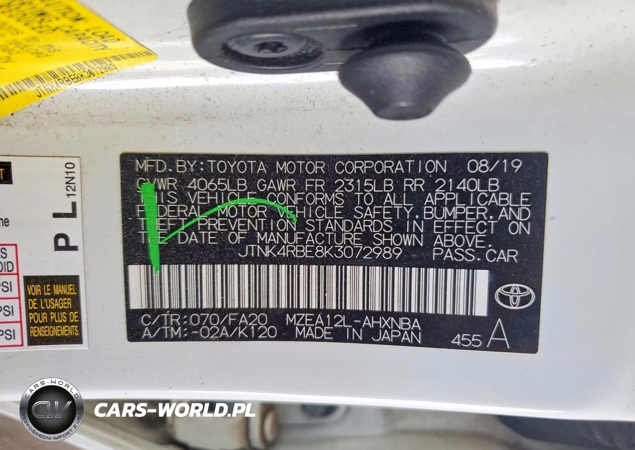 2019 Toyota Corolla Hatchback Se VIN:JTNK4RBE8K3072989 - 12