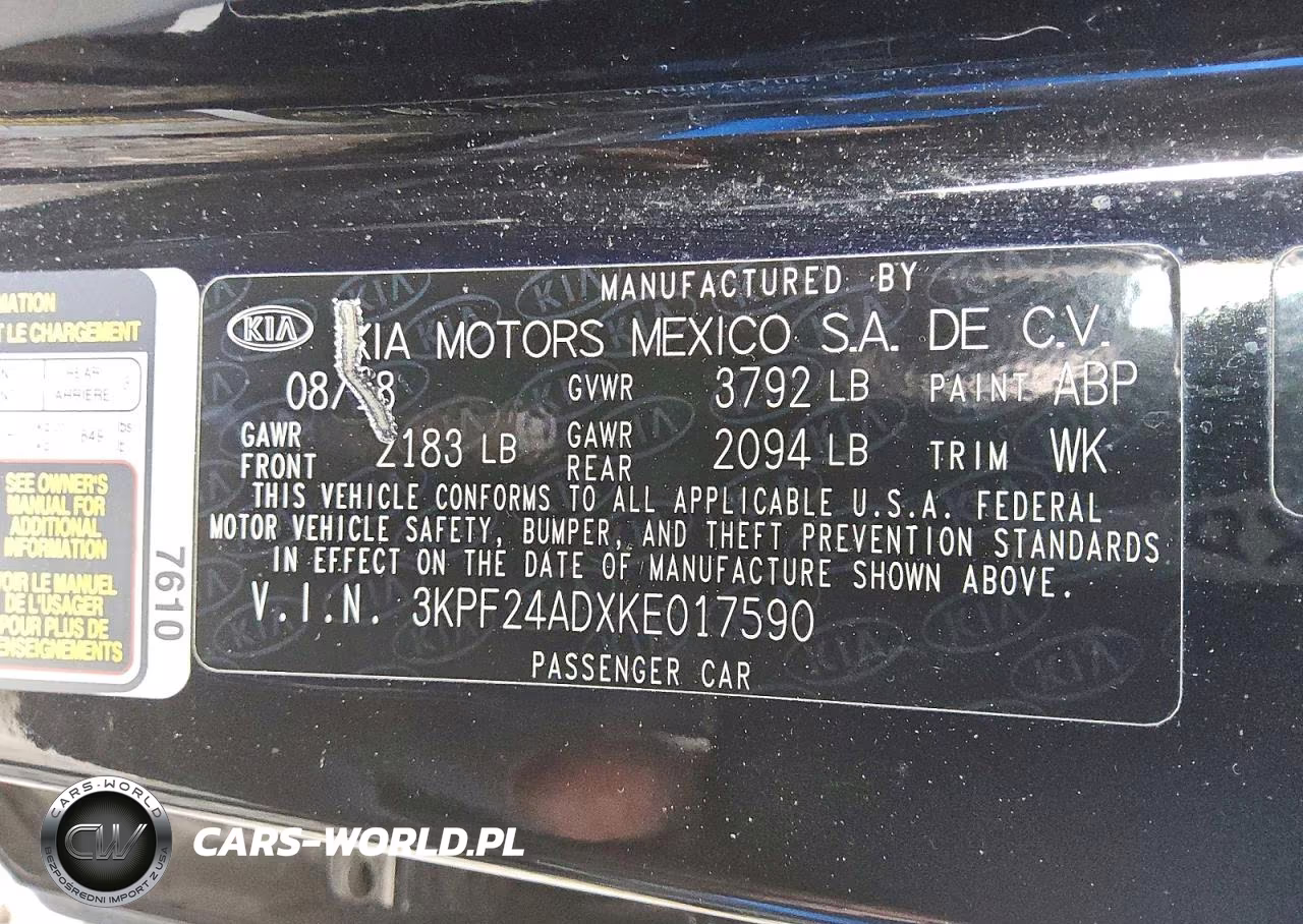 2019 Kia Forte Lxs VIN:3KPF24ADXKE017590 - 12
