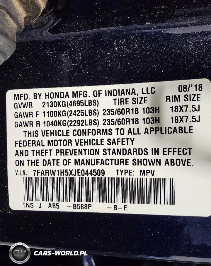2018 Honda Cr-V Ex VIN:7FARW1H5XJE044509 - 13