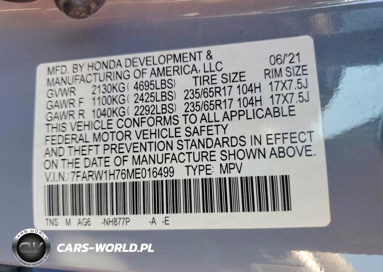 2021 Honda Cr-V Se VIN:7FARW1H76ME016499 - 12