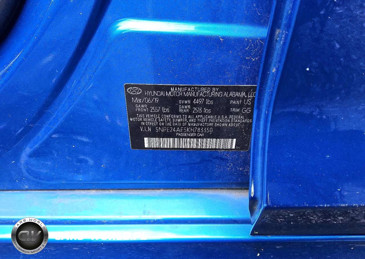 2019 Hyundai Sonata Se VIN:5NPE24AF5KH783350 - 12