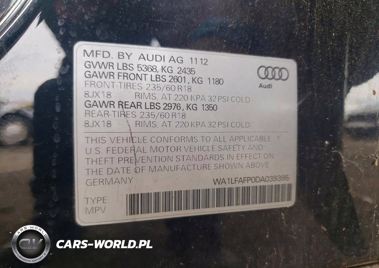 2013 Audi Q5 Premium Plus VIN:WA1LFAFP0DA039395 - 14