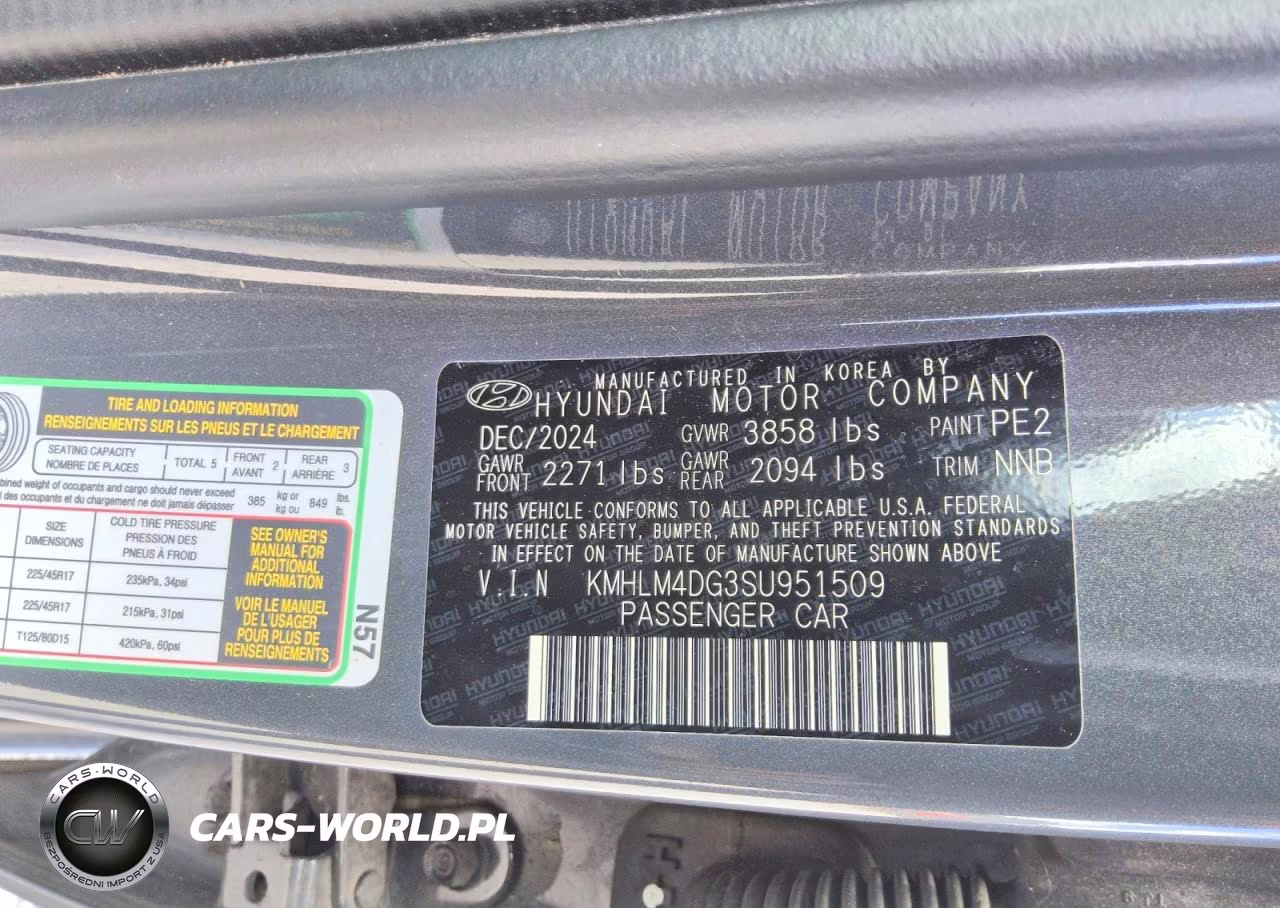 2025 Hyundai Elantra Sel Sport VIN:KMHLM4DG3SU951509 - 12