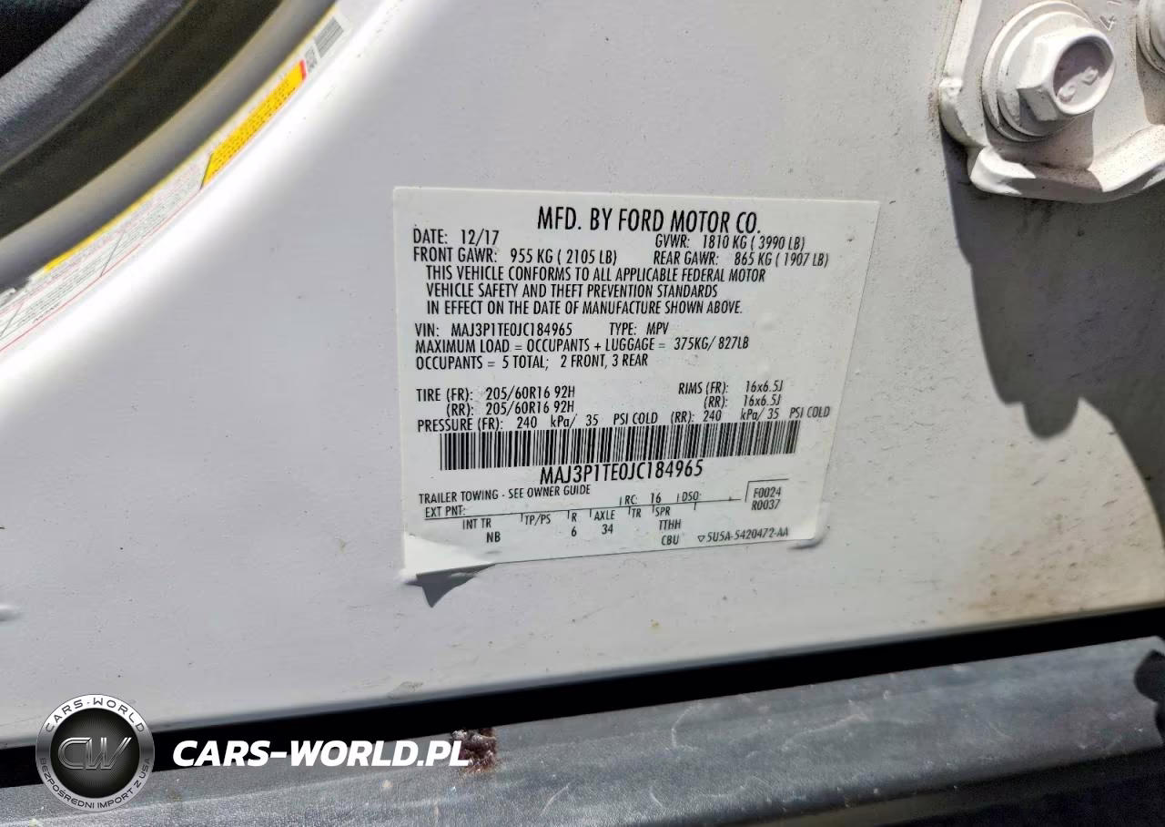 2018 Ford Ecosport Se VIN:MAJ3P1TE0JC184965 - 14