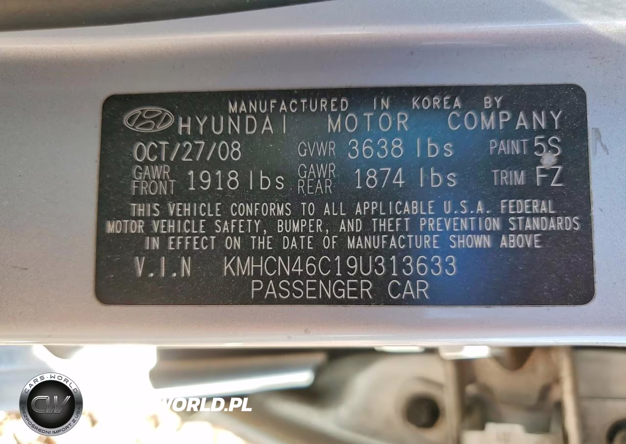 2009 Hyundai Accent Gls VIN:KMHCN46C19U313633 - 13