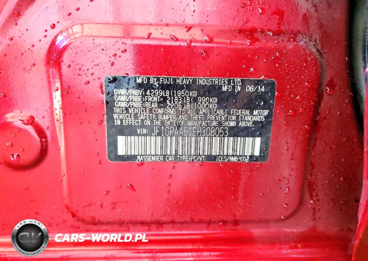 2014 Subaru Impreza VIN:JF1GPAA61EH308053 - 13
