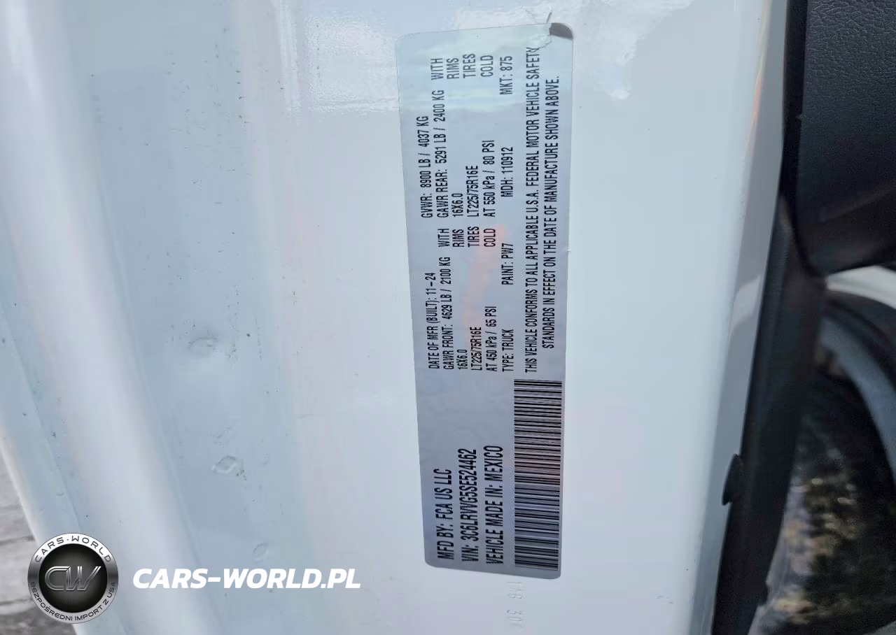 2025 Ram Promaster 2500 2500 Standard VIN:3C6LRVVG5SE524462 - 14