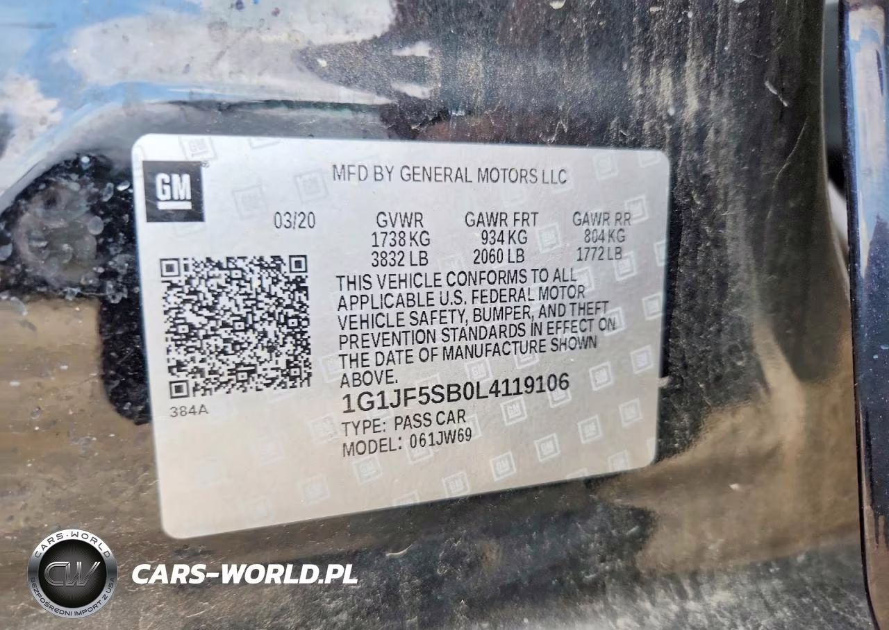 2020 Chevrolet Sonic Premier VIN:1G1JF5SB0L4119106 - 12