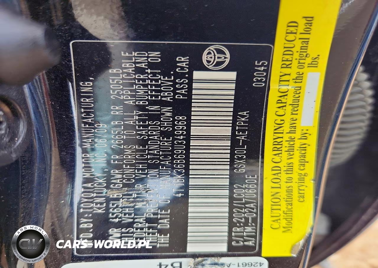 2009 Toyota Avalon VIN:4T1BK36B69U349968 - 12