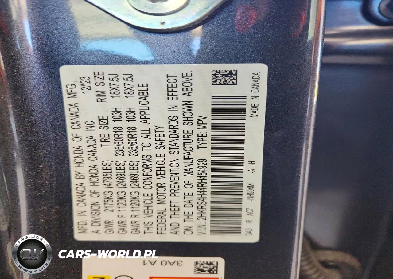 2024 Honda Cr-V Ex VIN:2HKRS4H44RH454929 - 12
