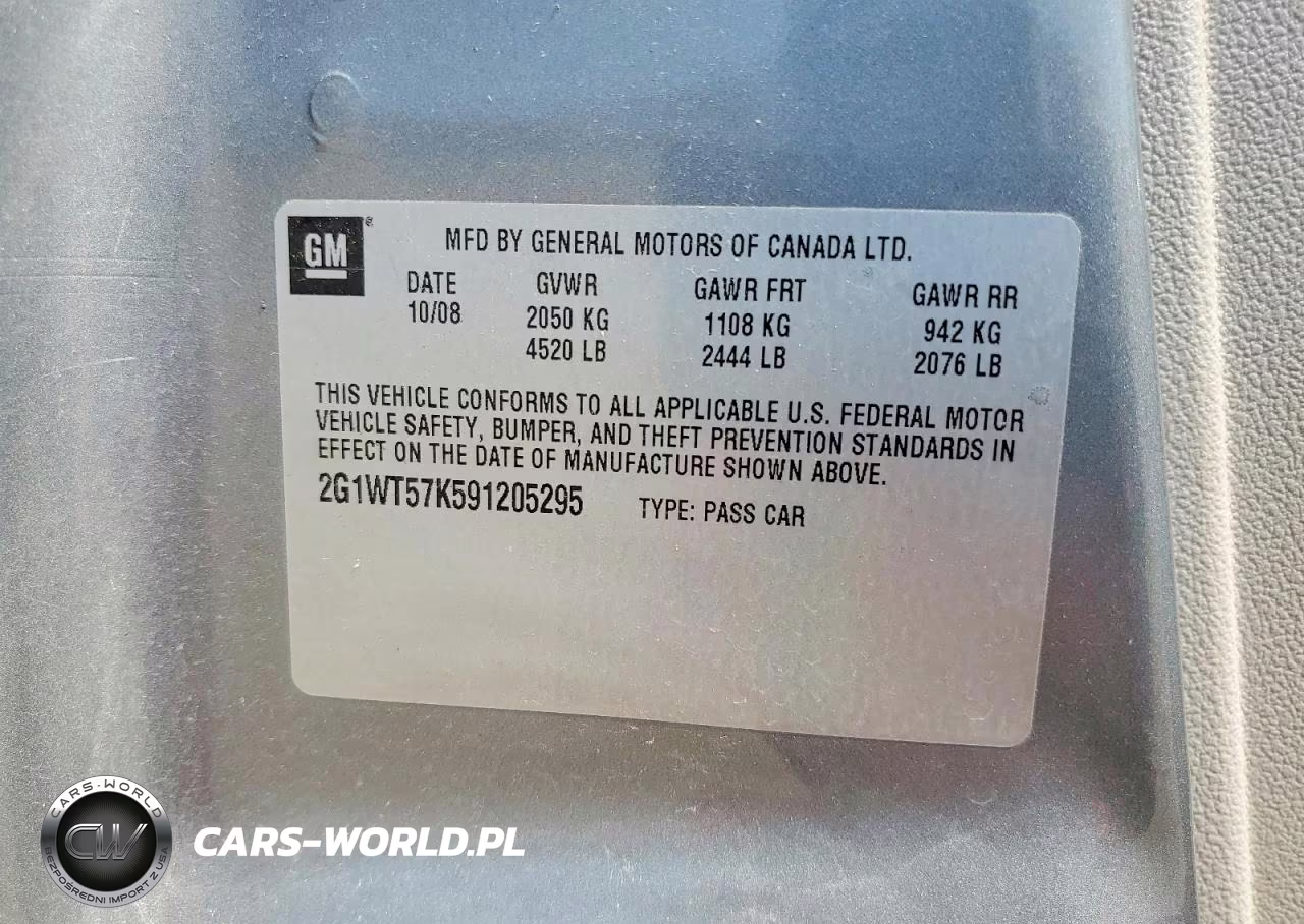 2009 Chevrolet Impala 1Lt VIN:2G1WT57K591205295 - 13