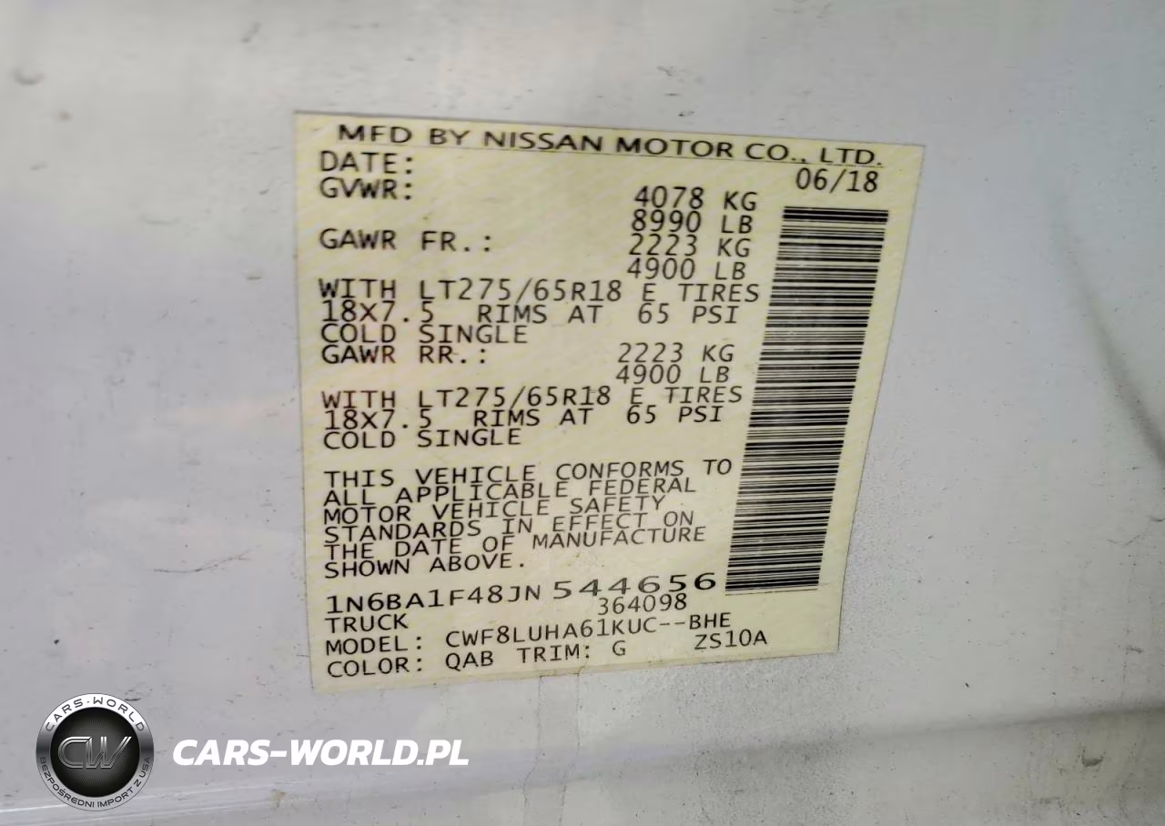 2018 Nissan Titan Xd Pro-4X VIN:1N6BA1F48JN544656 - 12