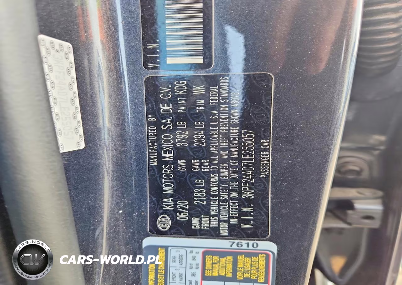 2020 Kia Forte Lxs VIN:3KPF24AD7LE255057 - 13
