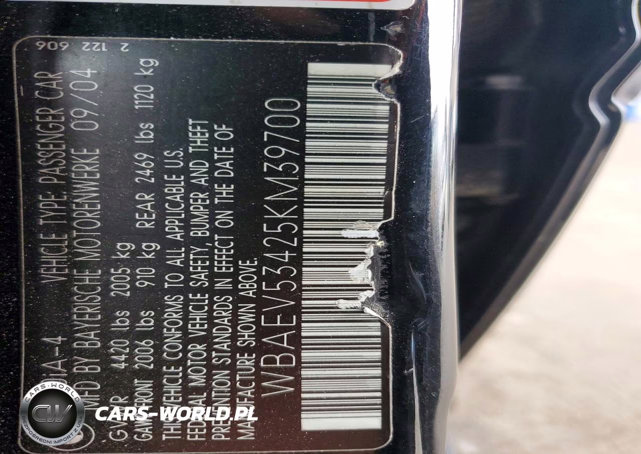 2005 BMW 330 I VIN:WBAEV53425KM39700 - 12