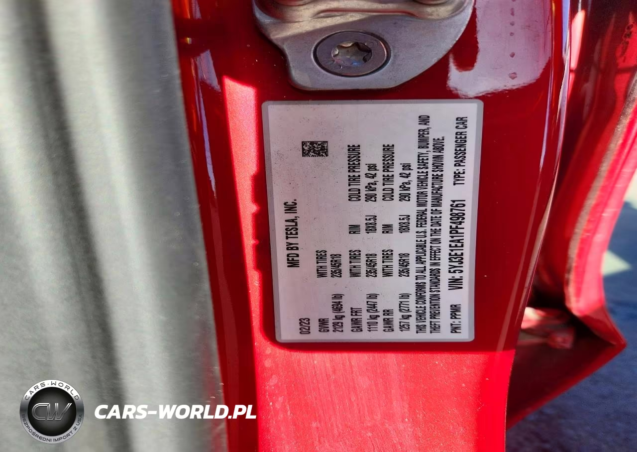 2023 Tesla Model 3 VIN:5YJ3E1EA1PF498761 - 13