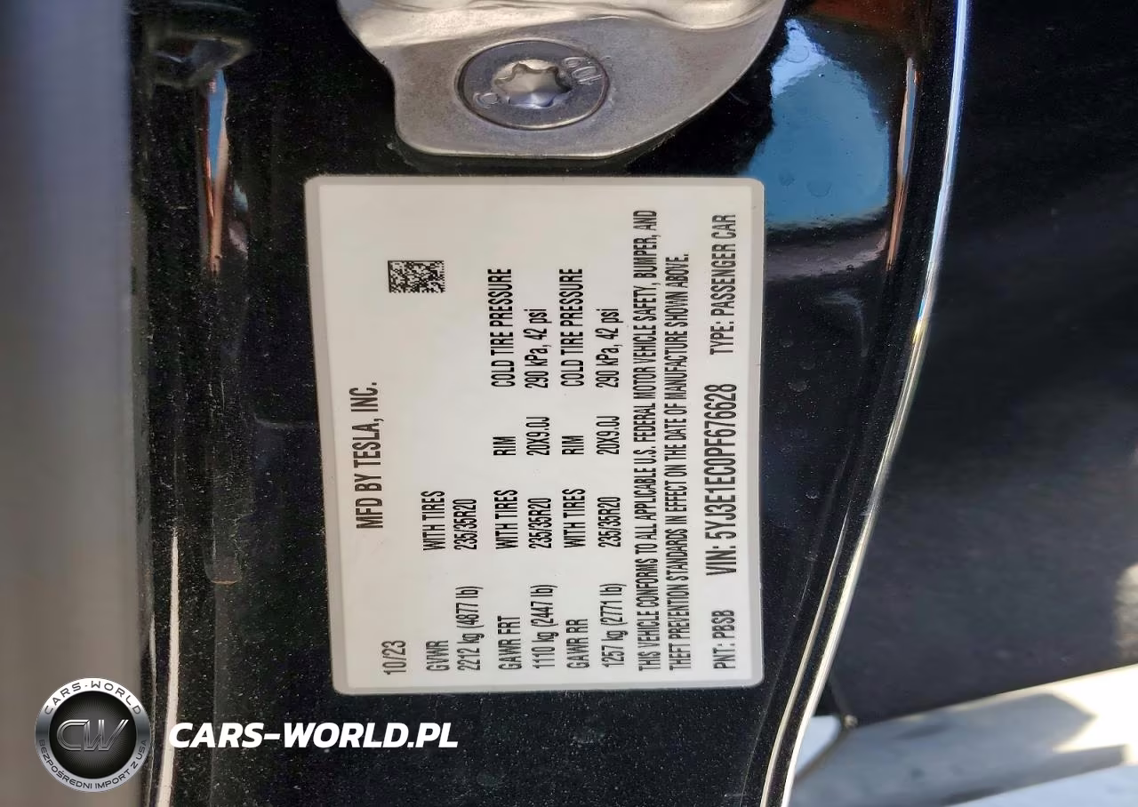 2023 Tesla Model 3 VIN:5YJ3E1EC0PF676628 - 12
