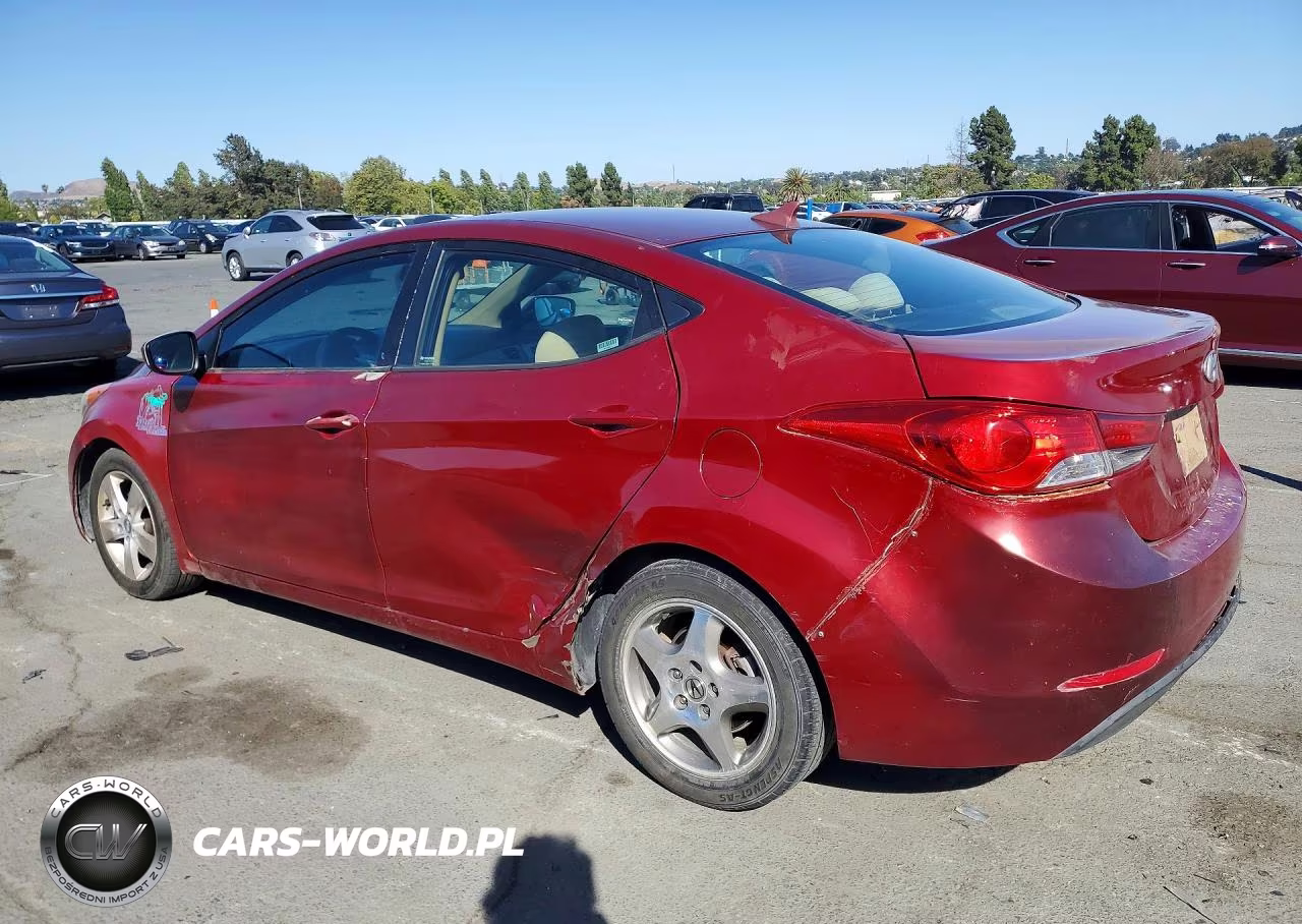 2013 Hyundai Elantra Gls VIN:5NPDH4AE0DH383569 - 2