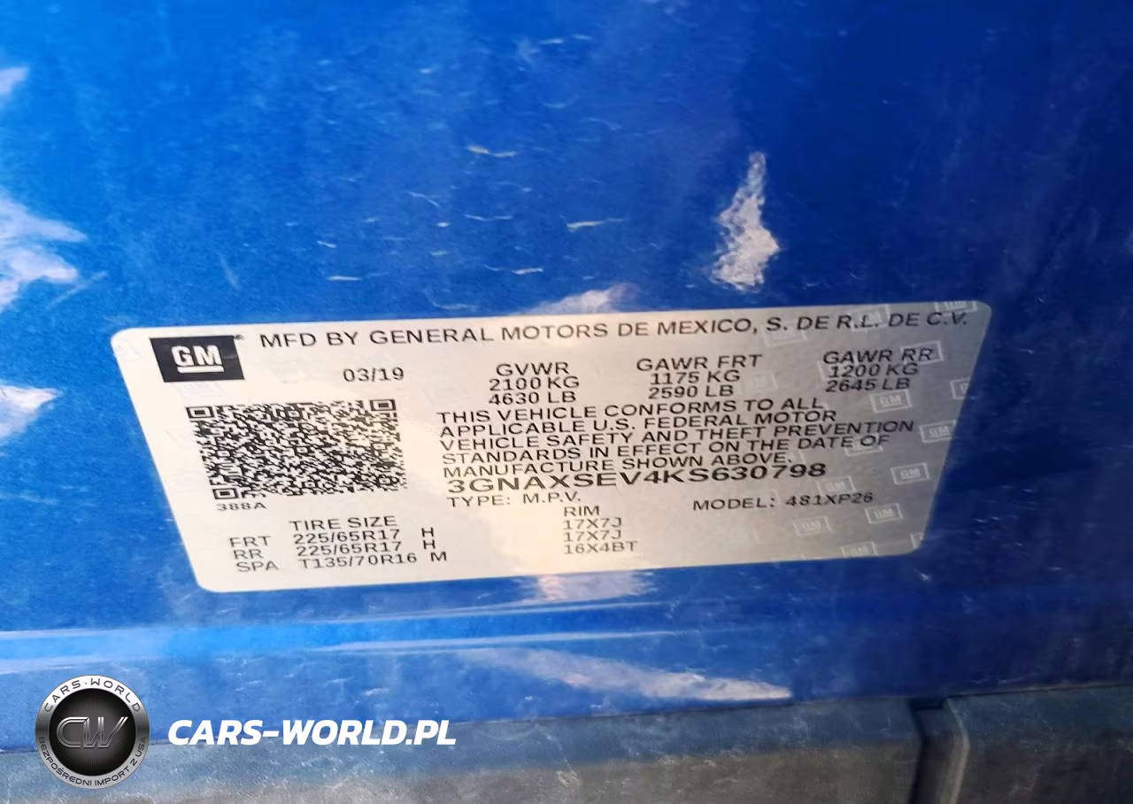 2019 Chevrolet Equinox Ls VIN:3GNAXSEV4KS630798 - 14