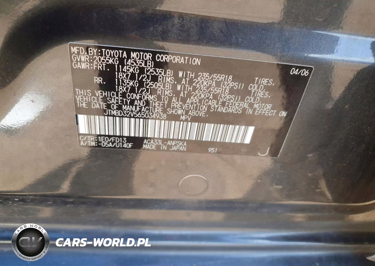 2006 Toyota Rav4 Sport VIN:JTMBD32V565034938 - 12