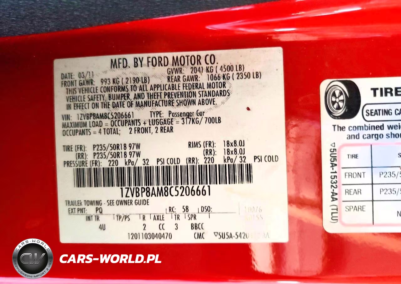 2012 Ford Mustang VIN:1ZVBP8AM8C5206661 - 12