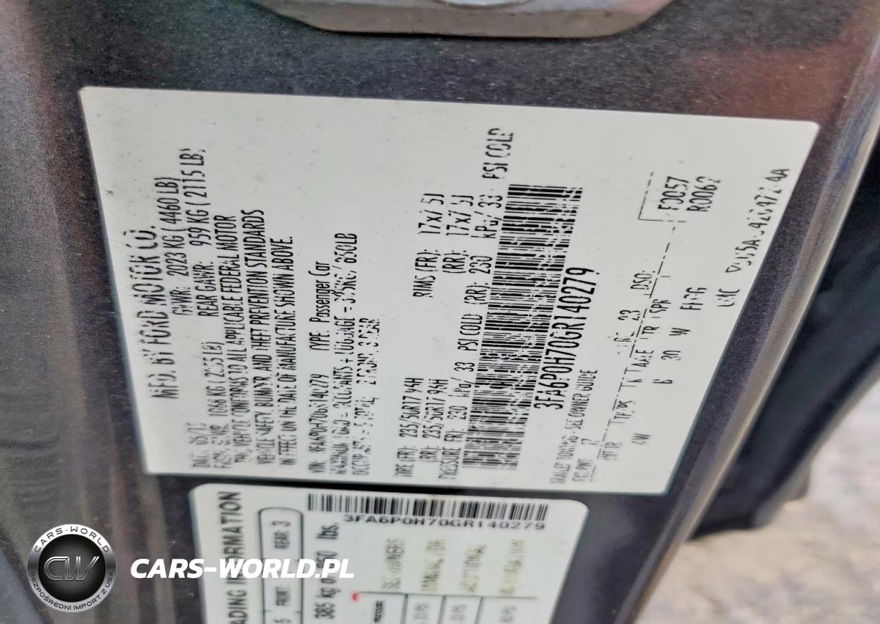 2016 Ford Fusion Se VIN:3FA6P0H70GR140279 - 12