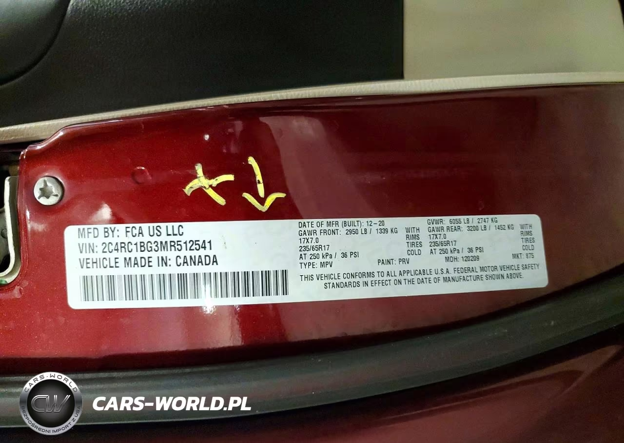 2021 Chrysler Pacifica Touring L VIN:2C4RC1BG3MR512541 - 13