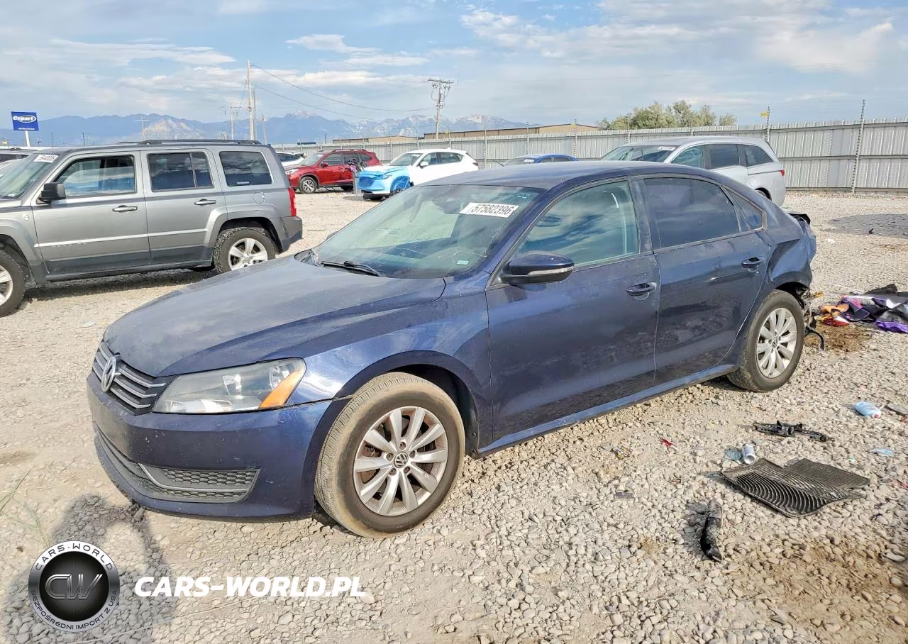 2012 Volkswagen Passat S VIN:1VWAH7A34CC069076 - 1