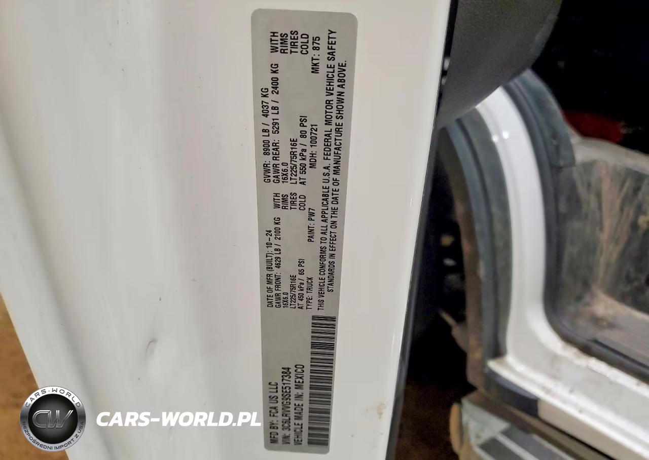 2025 Ram Promaster 2500 2500 Standard VIN:3C6LRVVG9SE517384 - 13