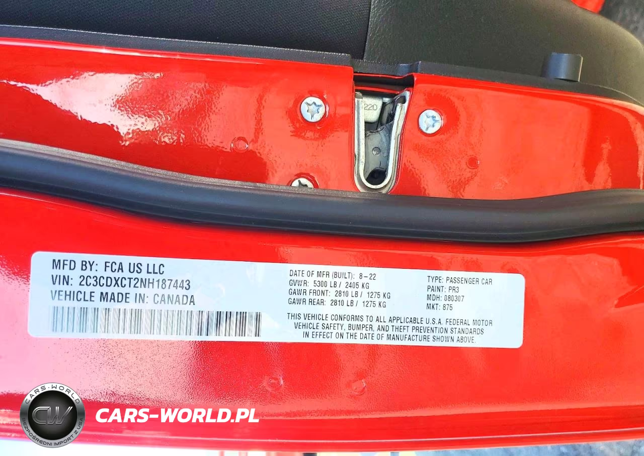 2022 Dodge Charger R VIN:2C3CDXCT2NH187443 - 12