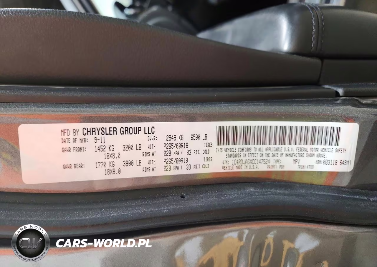 2012 Dodge Durango Sxt VIN:1C4RDJAGXCC147524 - 13