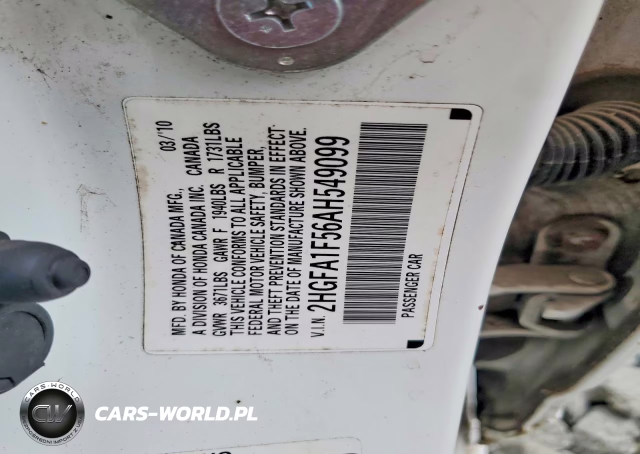 2010 Honda Civic Lx VIN:2HGFA1F56AH549099 - 13