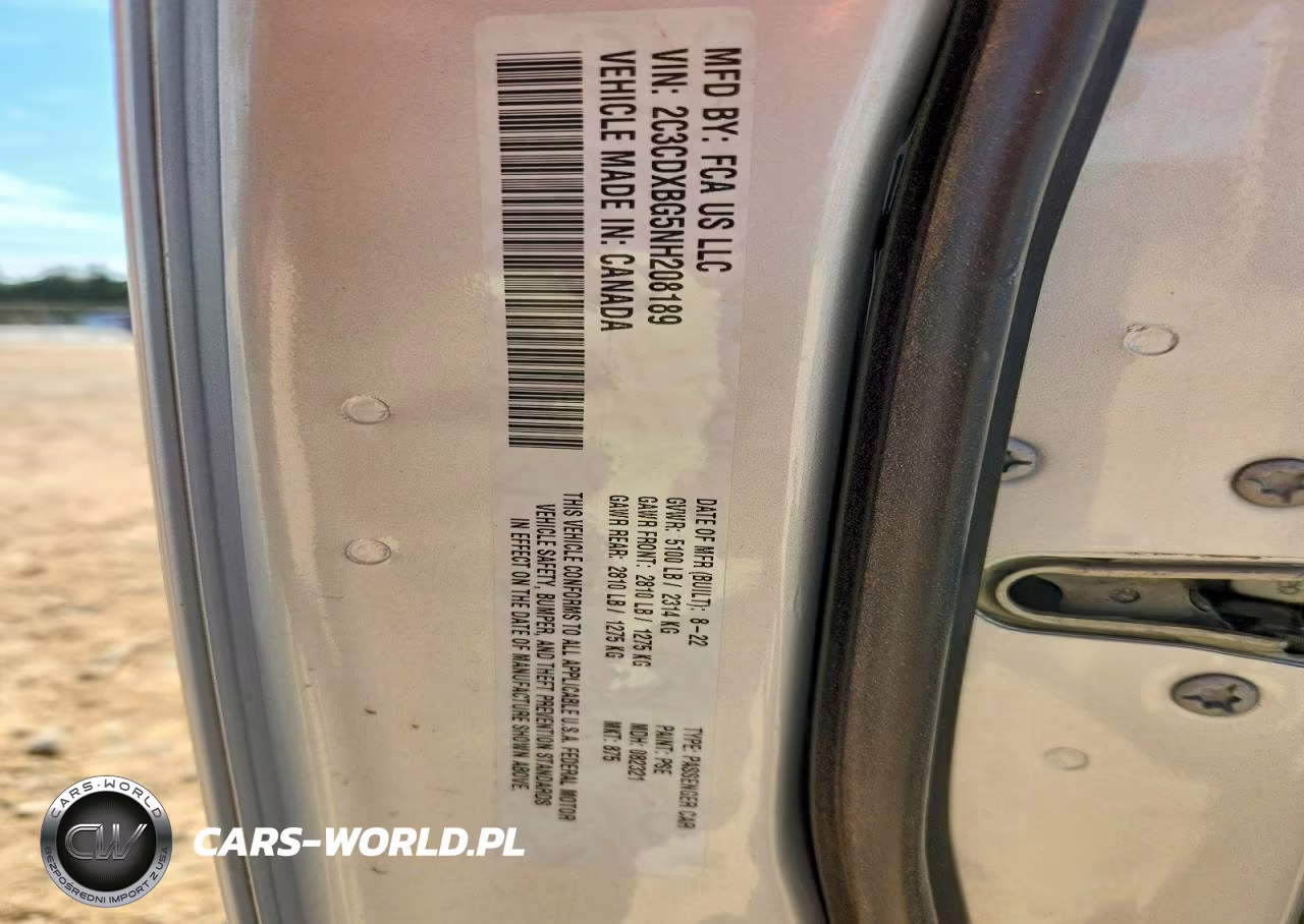 2022 Dodge Charger Sxt VIN:2C3CDXBG5NH208189 - 13