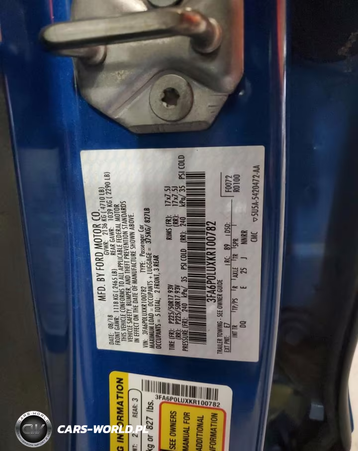 2019 Ford Fusion Se VIN:3FA6P0LUXKR100782 - 13