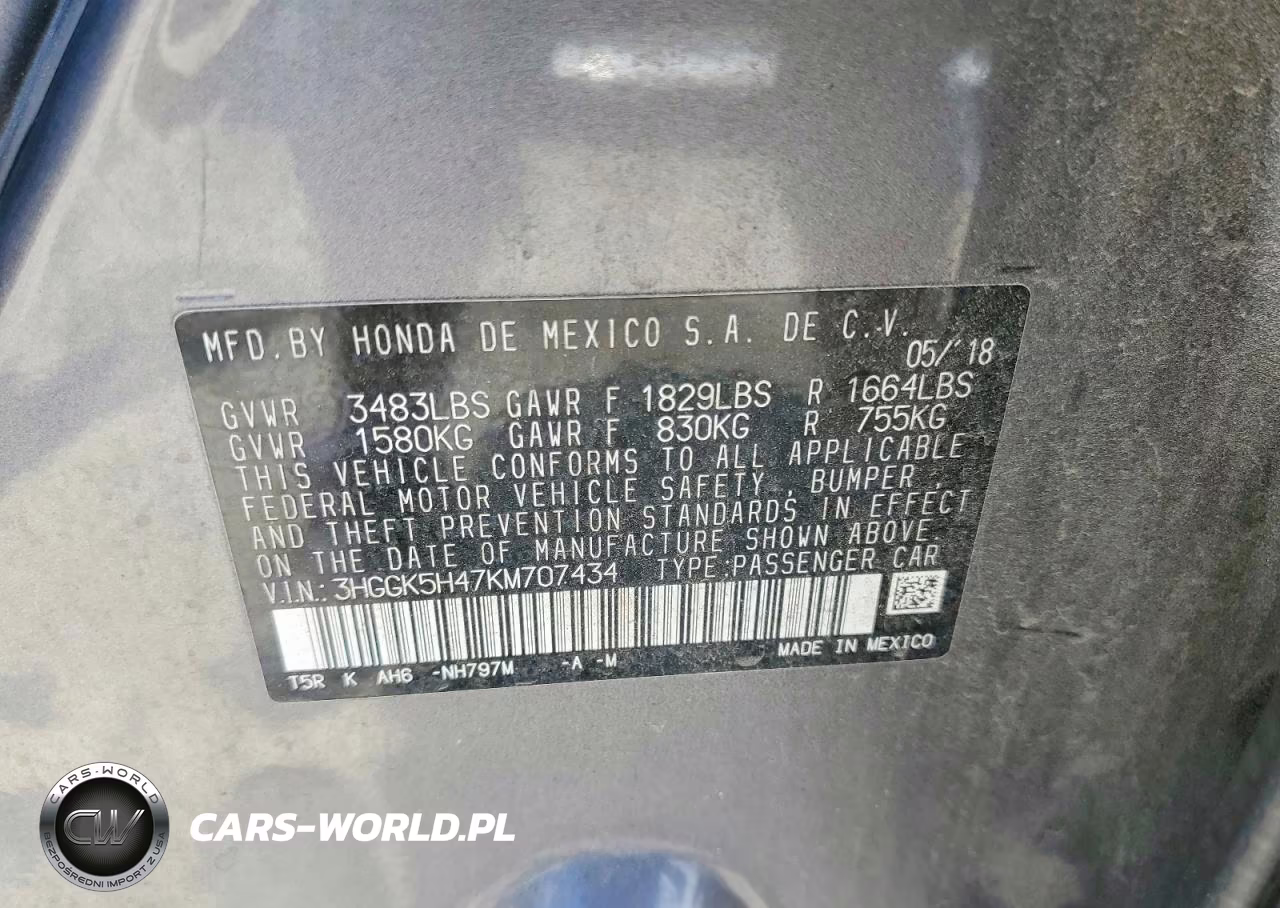2019 Honda Fit Lx VIN:3HGGK5H47KM707434 - 12