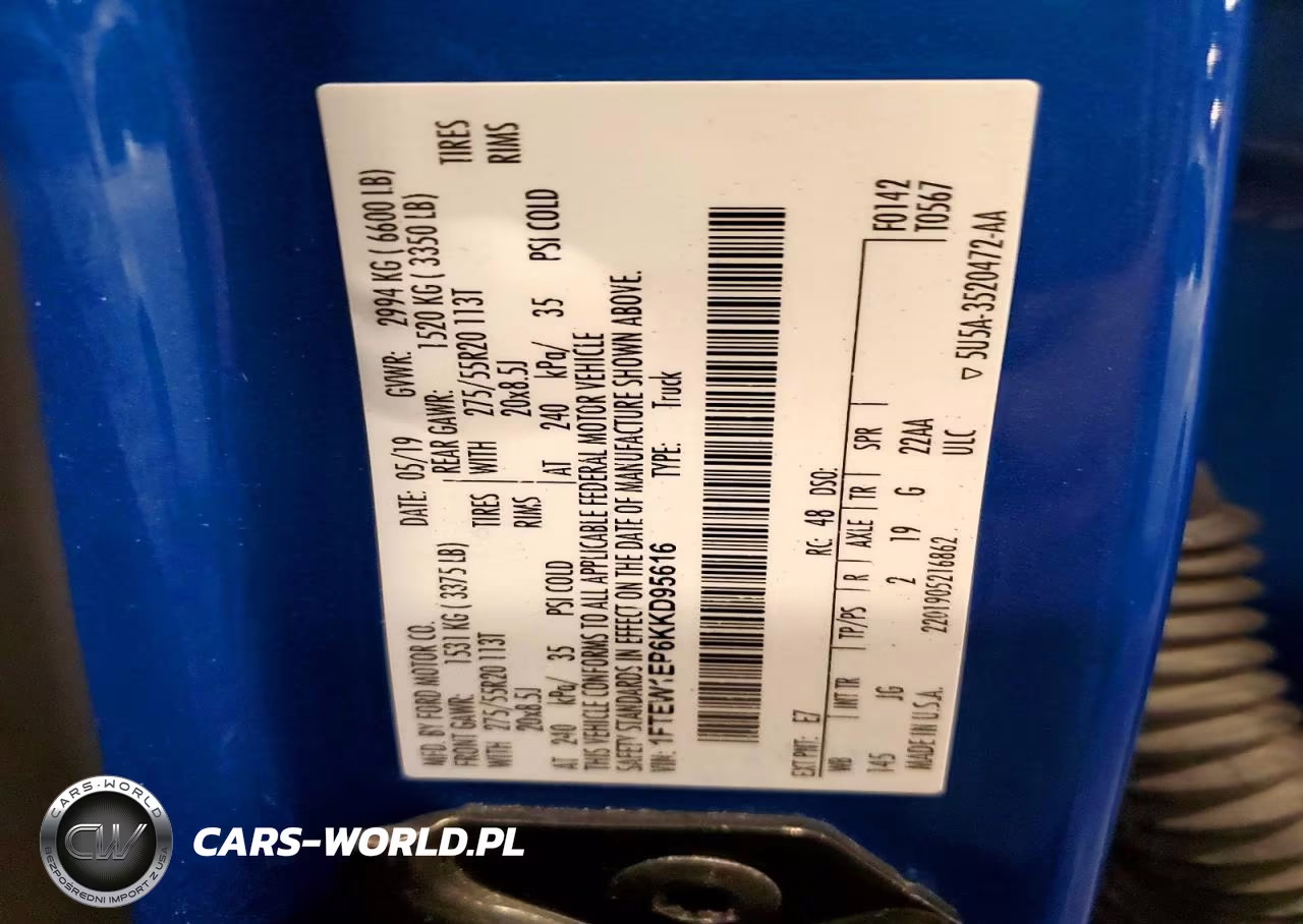 2019 Ford F150 Supercrew VIN:1FTEW1EP6KKD95616 - 12