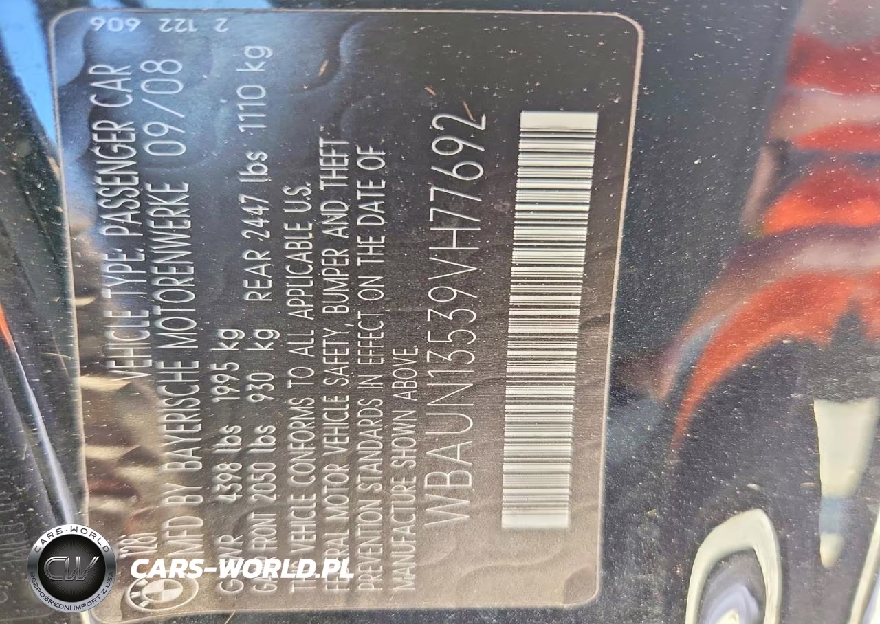 2009 BMW 128 I VIN:WBAUN13539VH77692 - 13