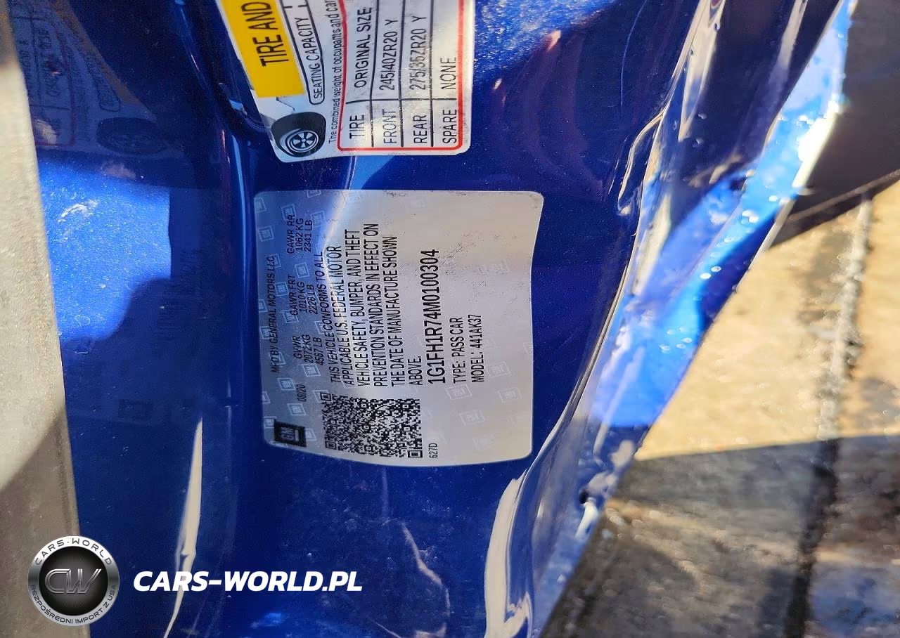2021 Chevrolet Camaro Ss VIN:1G1FH1R74M0100304 - 13
