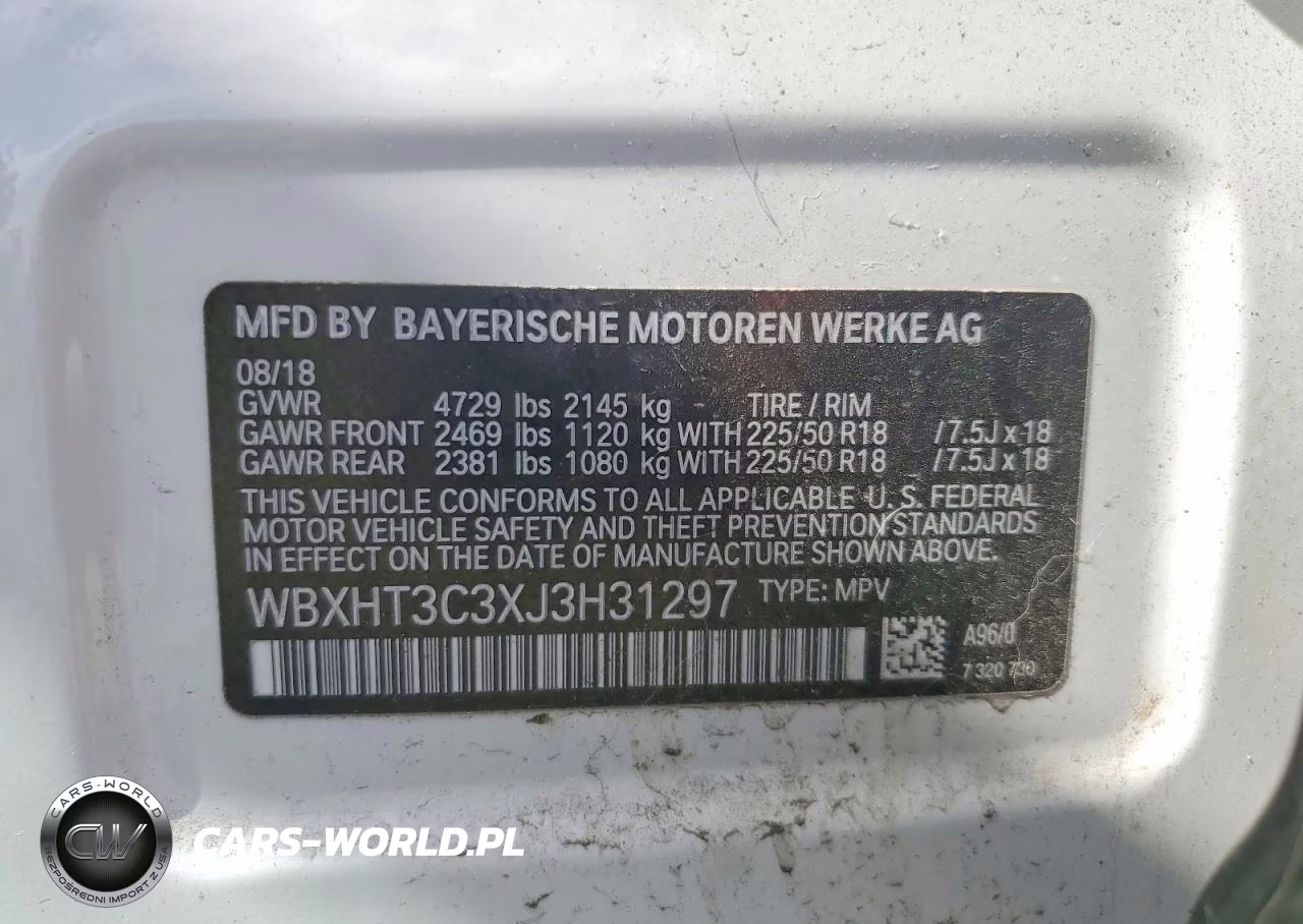 2018 BMW X1 xDrive28I VIN:WBXHT3C3XJ3H31297 - 13