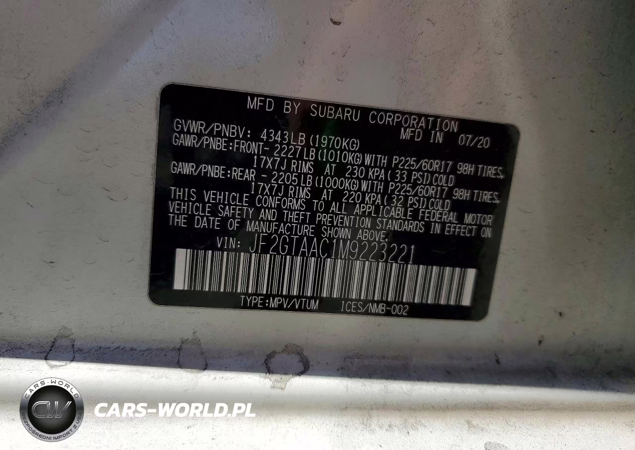 2021 Subaru Crosstrek VIN:JF2GTAAC1M9223221 - 13