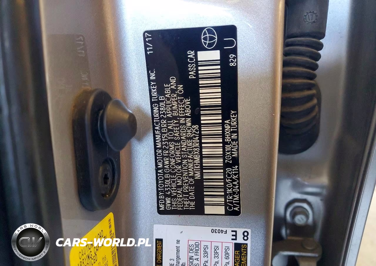 2018 Toyota C-Hr Xle Premium VIN:NMTKHMBX8JR047258 - 12