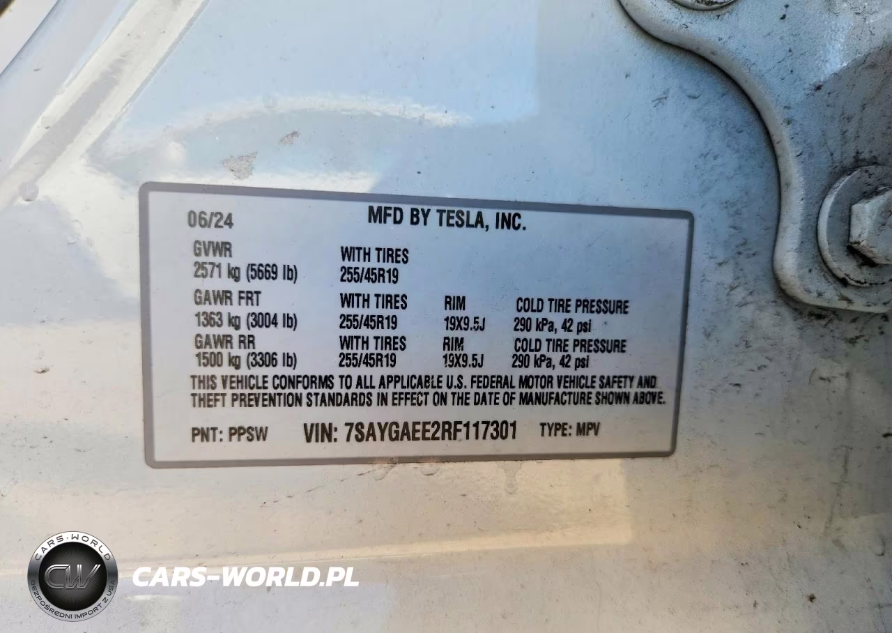2024 Tesla Model Y VIN:7SAYGAEE2RF117301 - 12