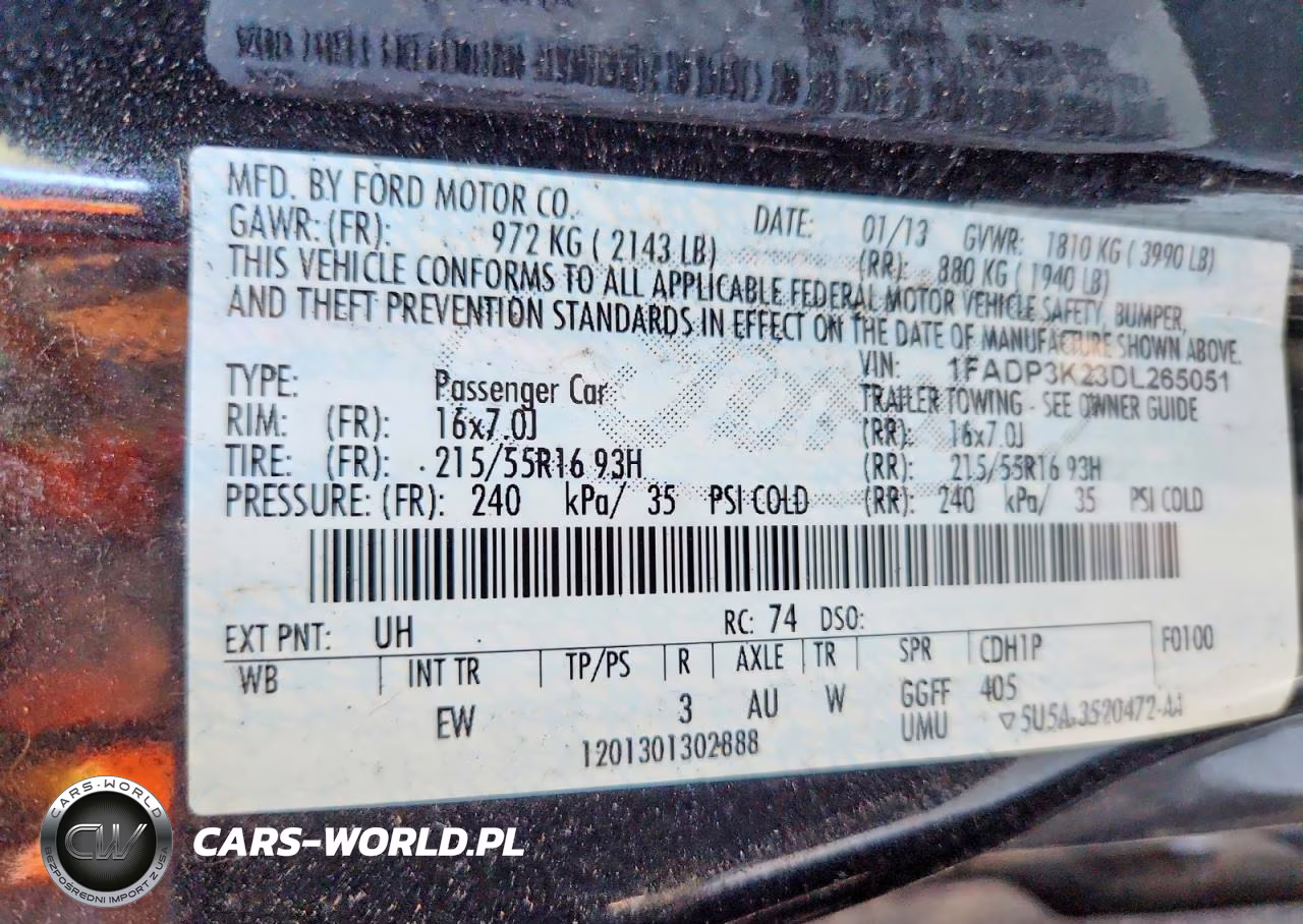 2013 Ford Focus Se VIN:1FADP3K23DL265051 - 13