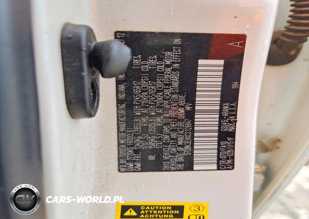 2012 Toyota Highlander Base VIN:5TDBK3EHXCS128847 - 13